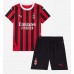 Maglia Calcio AC Milan Malick Thiaw #28 Prima Divisa Bambino 2024-25 Manica Corta (+ pantaloncini)